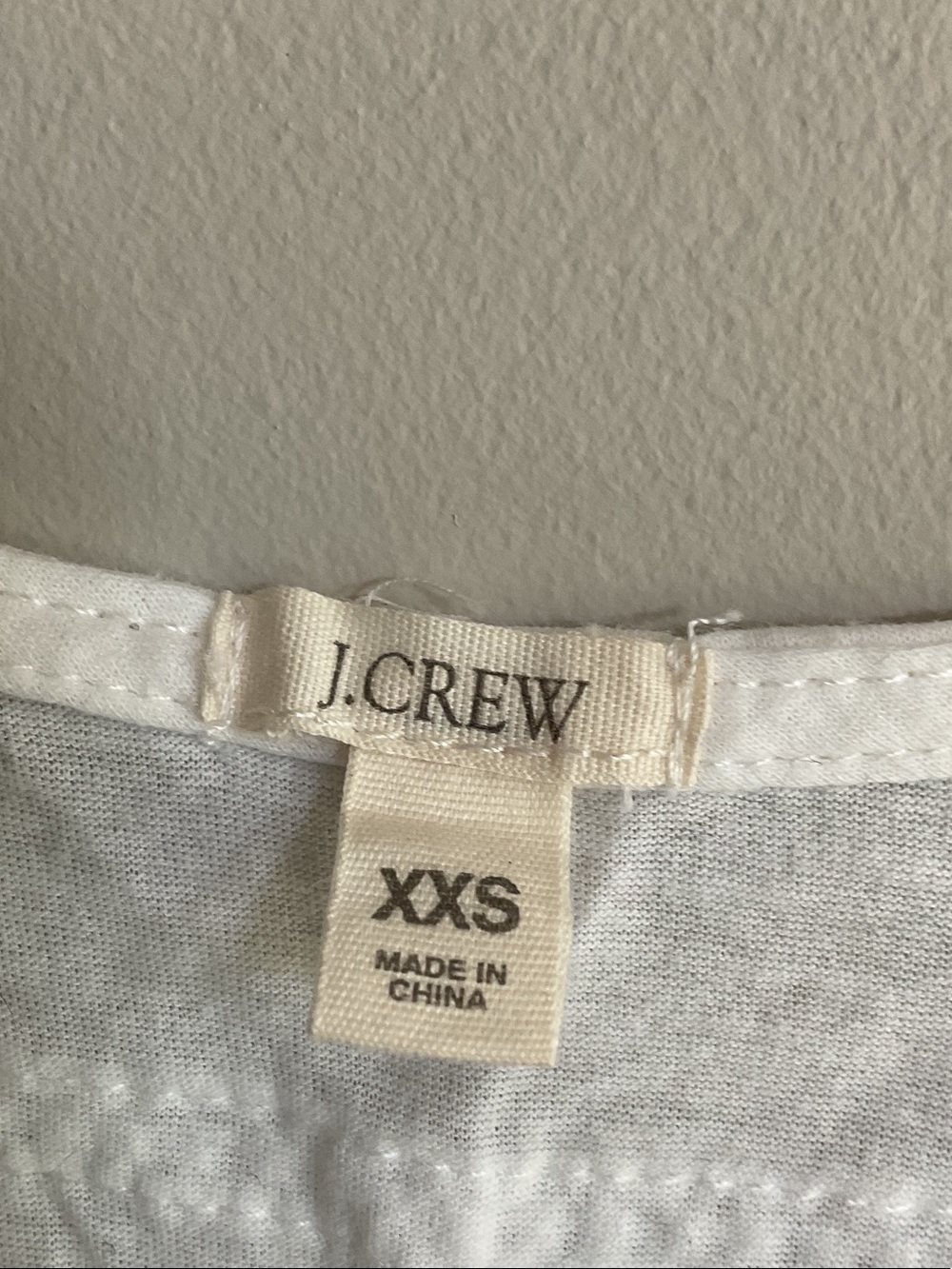 J.Crew White Lace Trim Sleeveless Linen Blend Top XXS - Picture 3 of 4